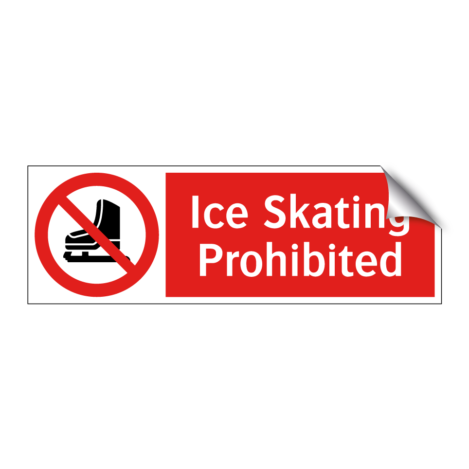 Ice Skating Prohibited