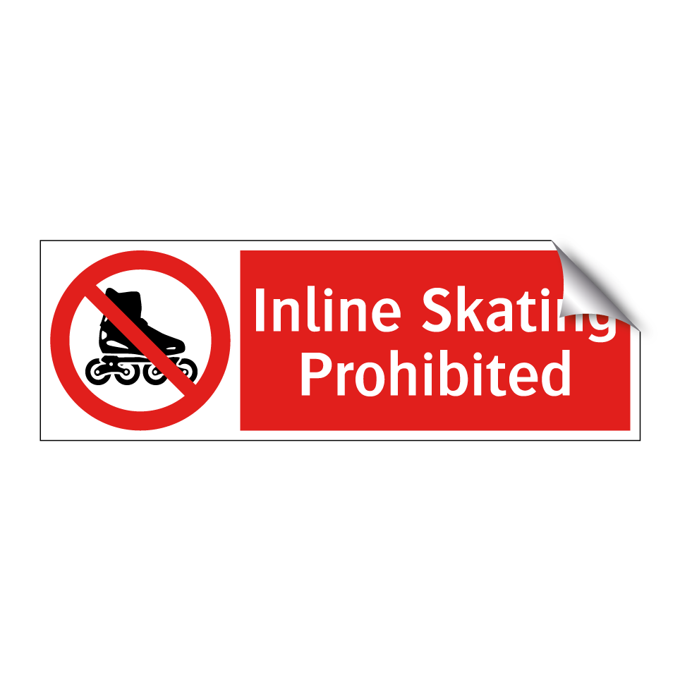 Inline Skating Prohibited