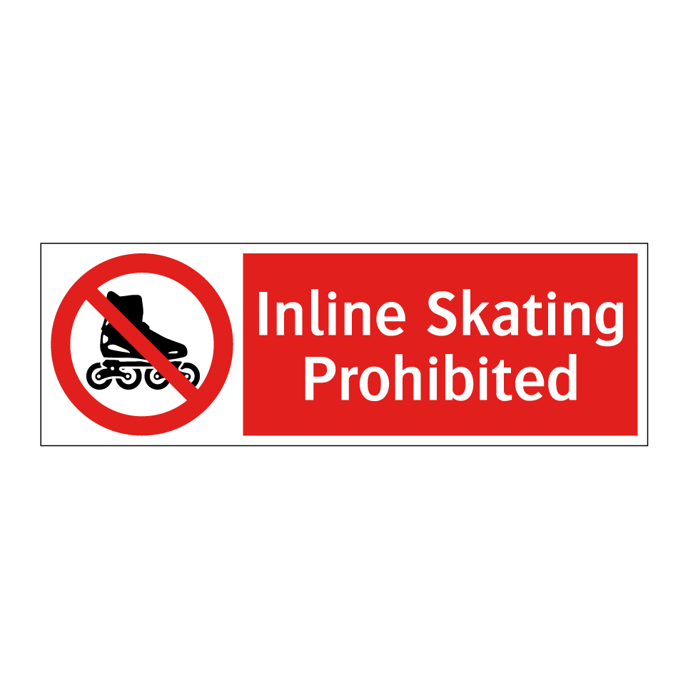 Inline Skating Prohibited