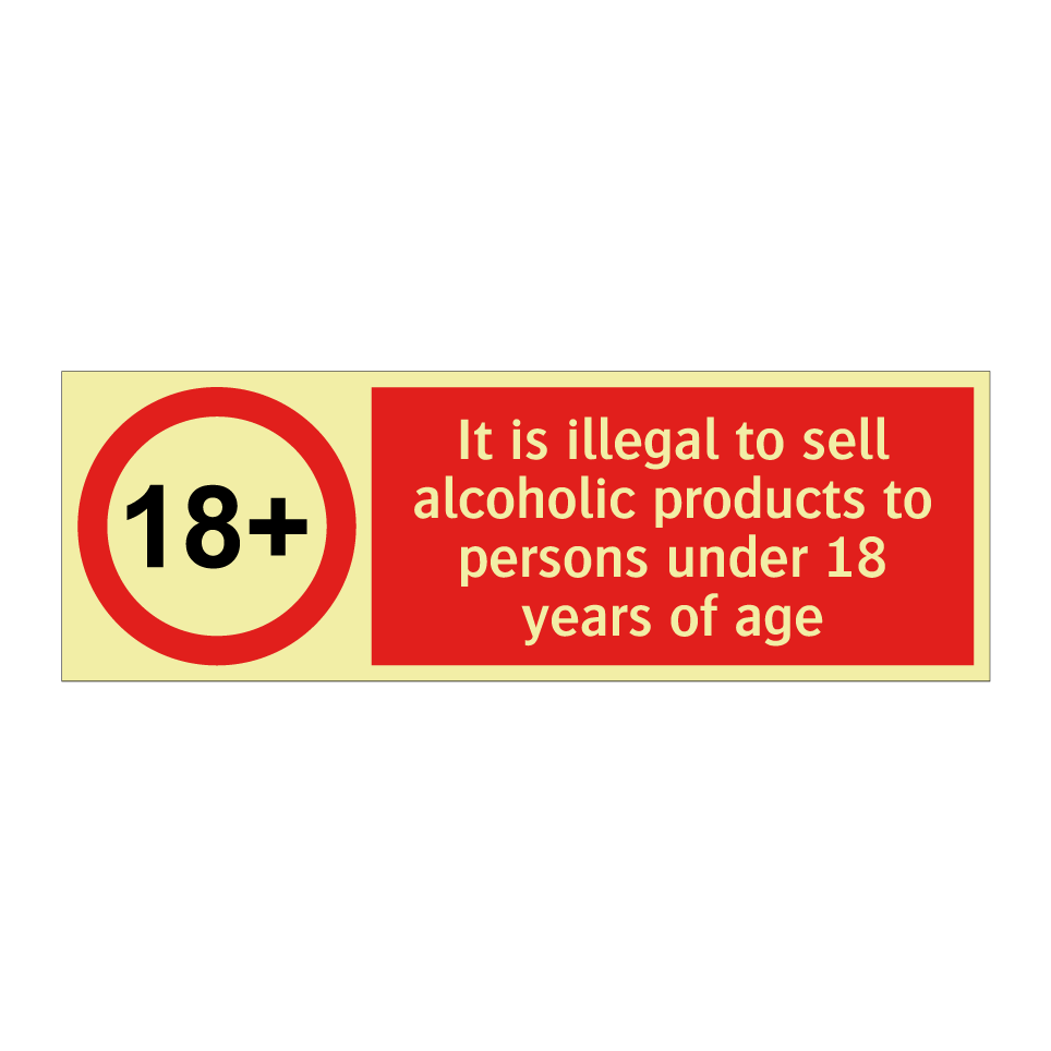 It is illegal to sell alcoholic products to persons under 18 years of age