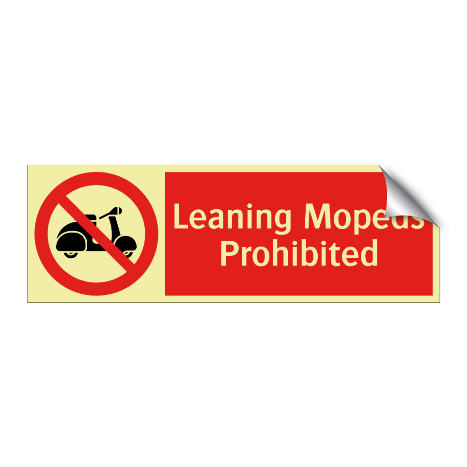 Leaning Mopeds Prohibited