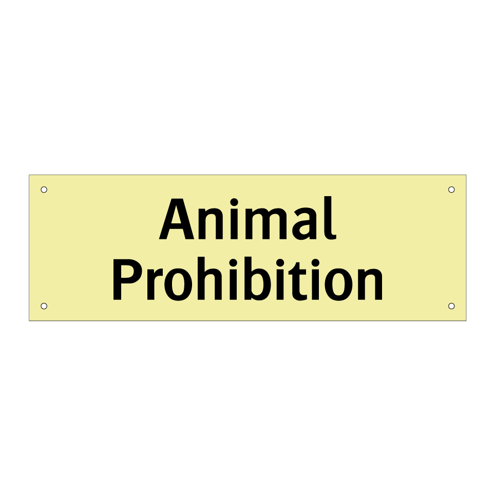 Animal Prohibition