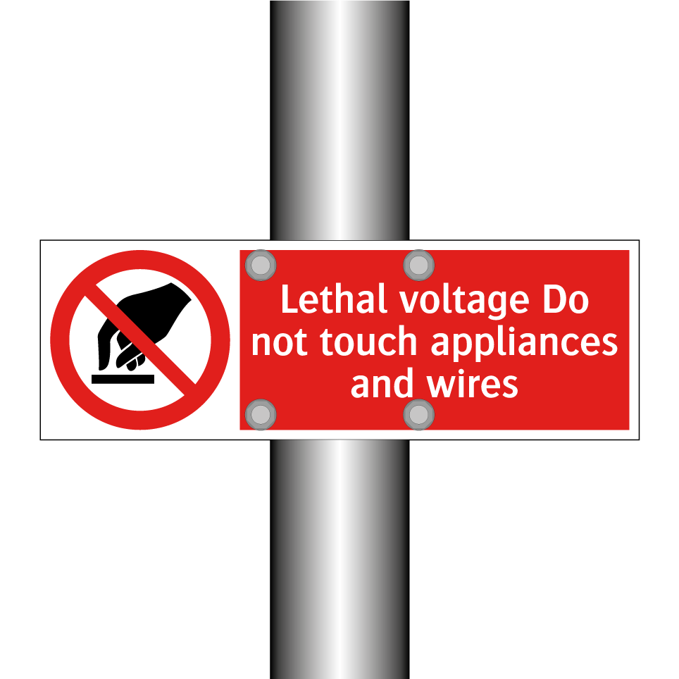 Lethal voltage Do not touch appliances and wires