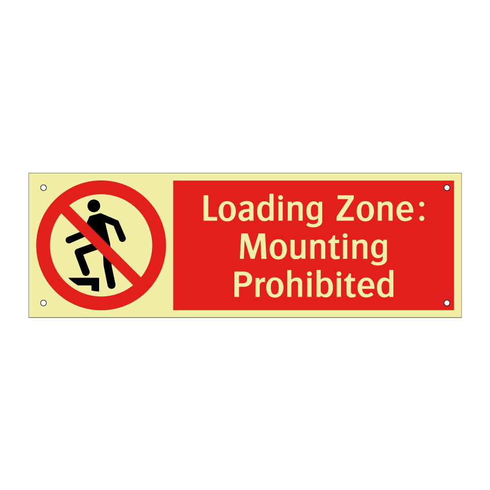 Loading Zone: Mounting Prohibited