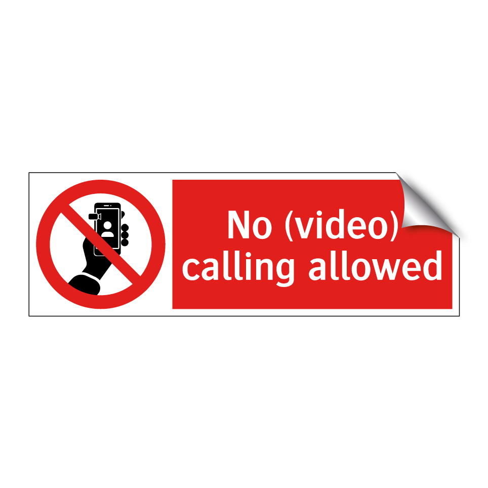 No (video) calling allowed