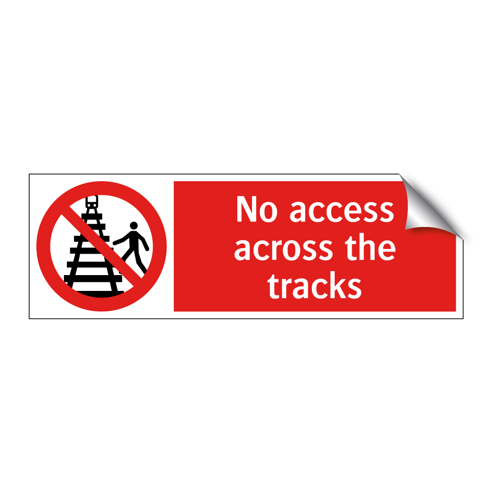 No access across the tracks