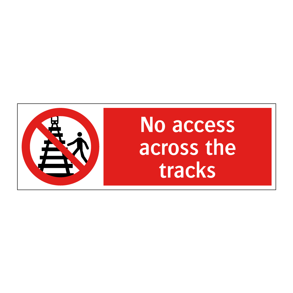 No access across the tracks