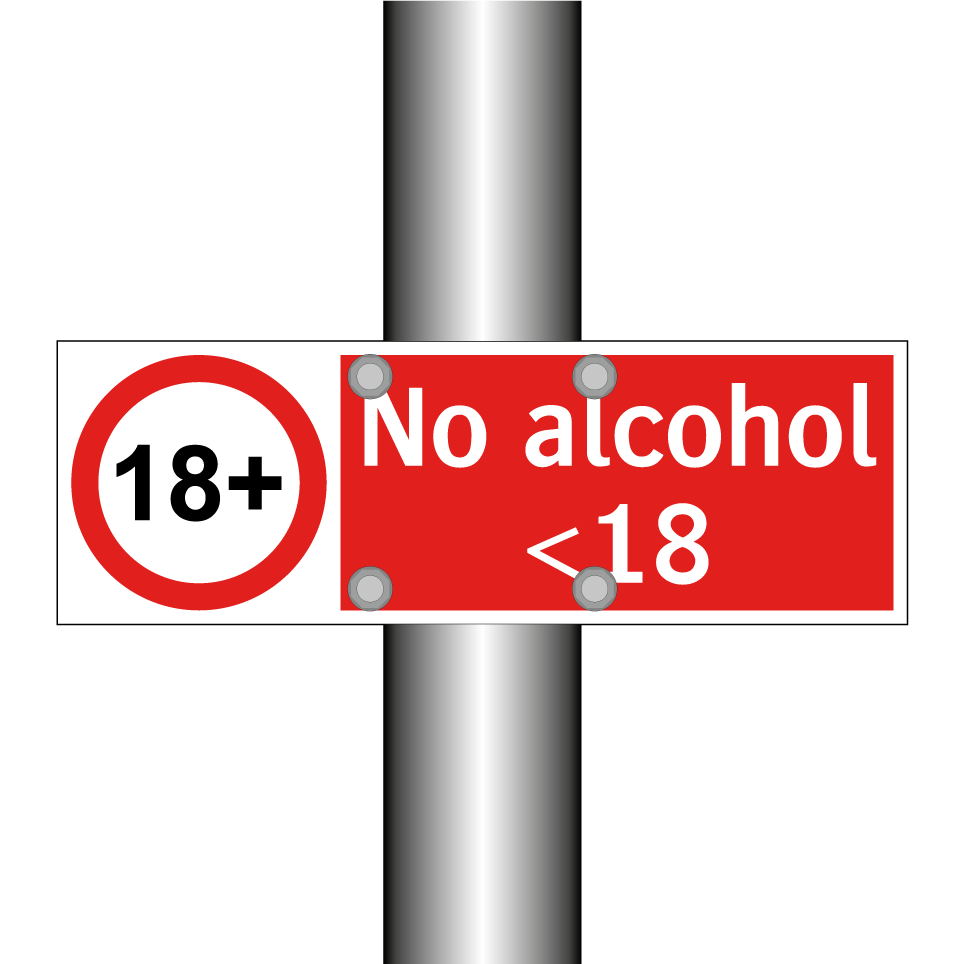 No alcohol <18