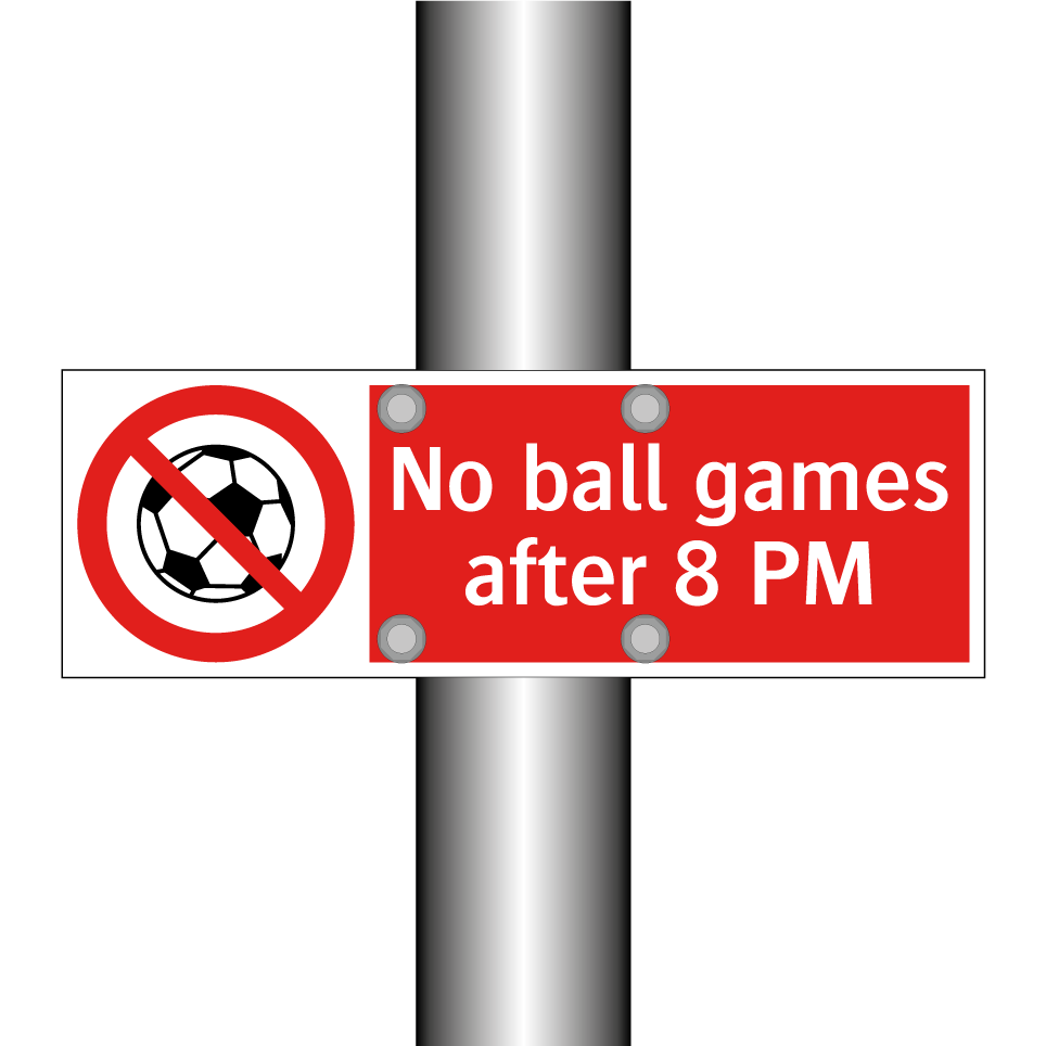 No ball games after 8 PM
