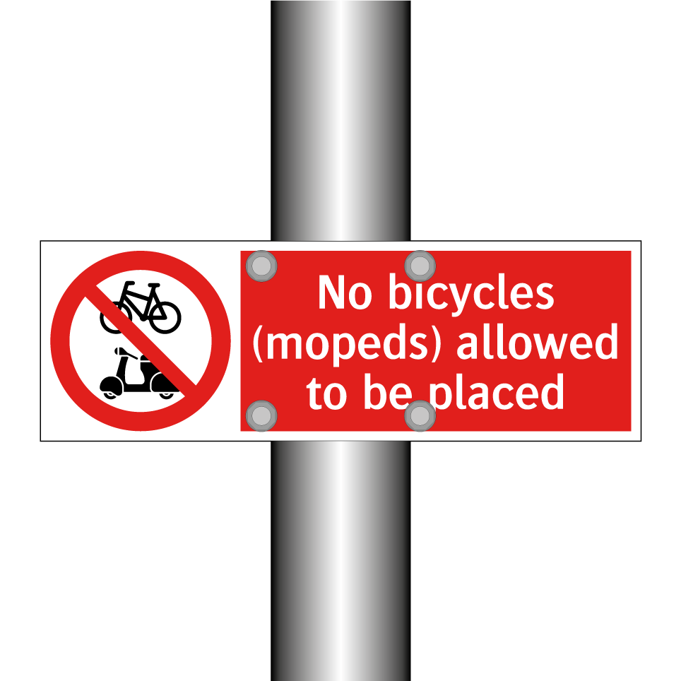 No bicycles (mopeds) allowed to be placed