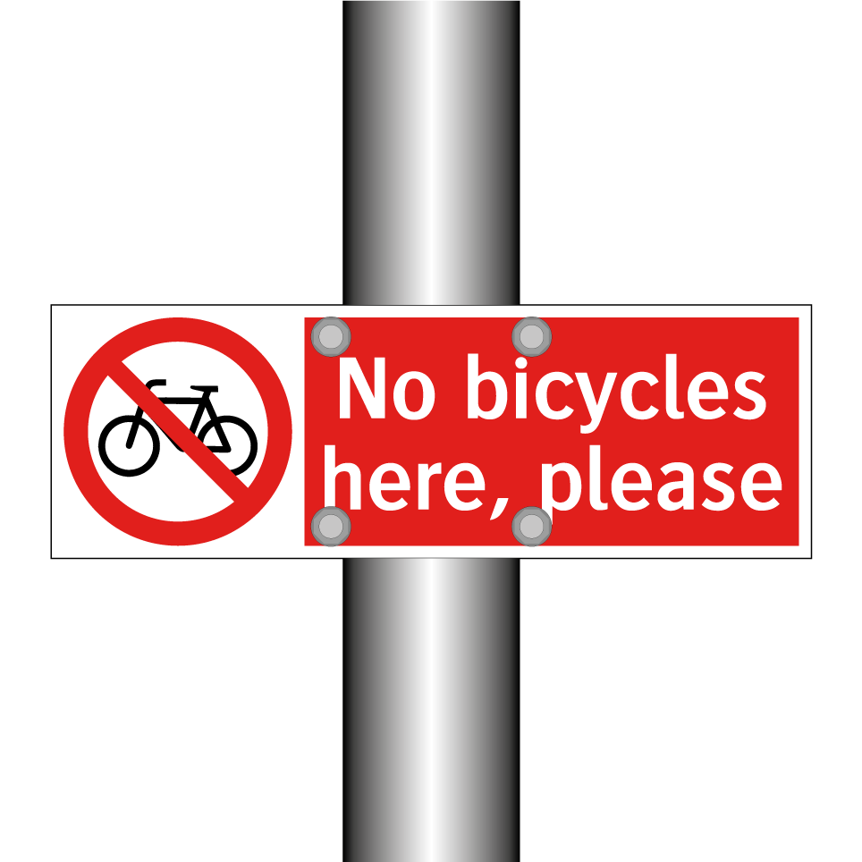No bicycles here, please