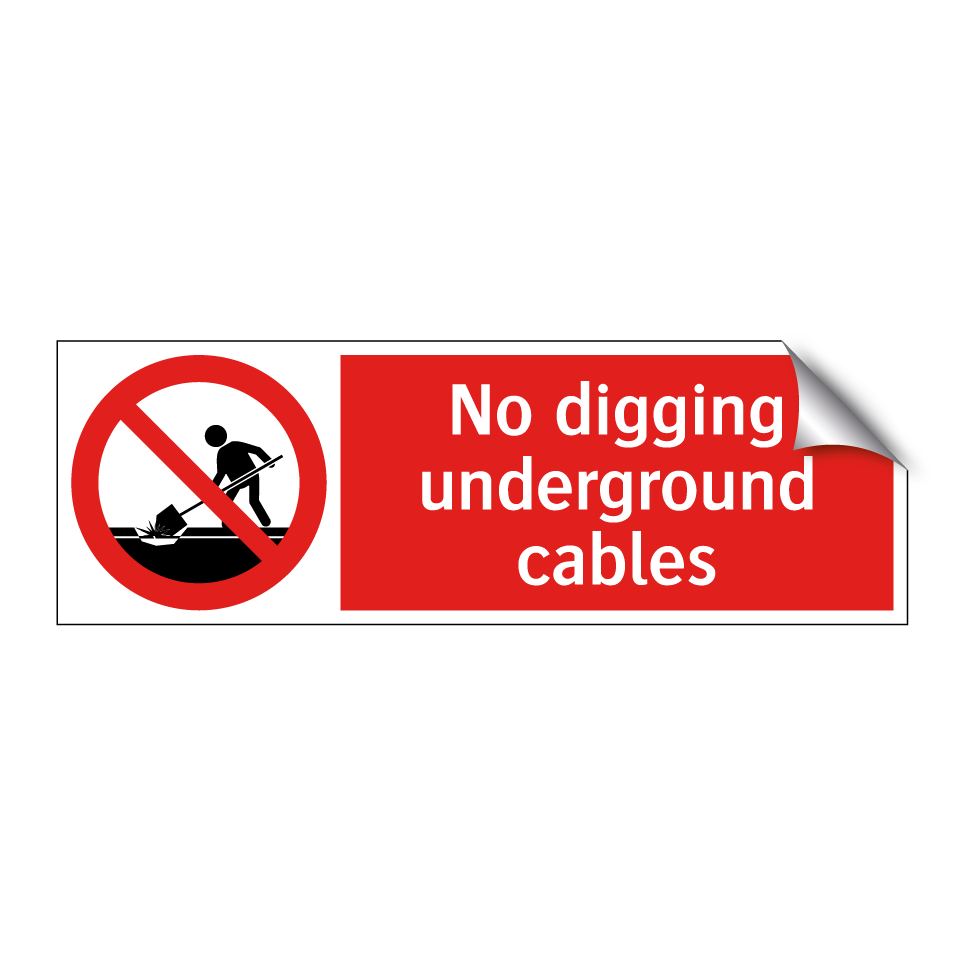 No digging underground cables