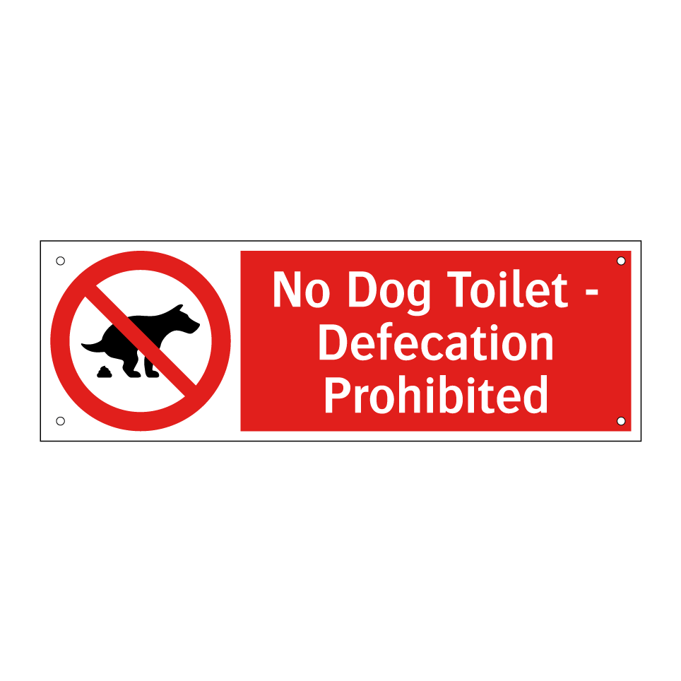 No Dog Toilet - Defecation Prohibited