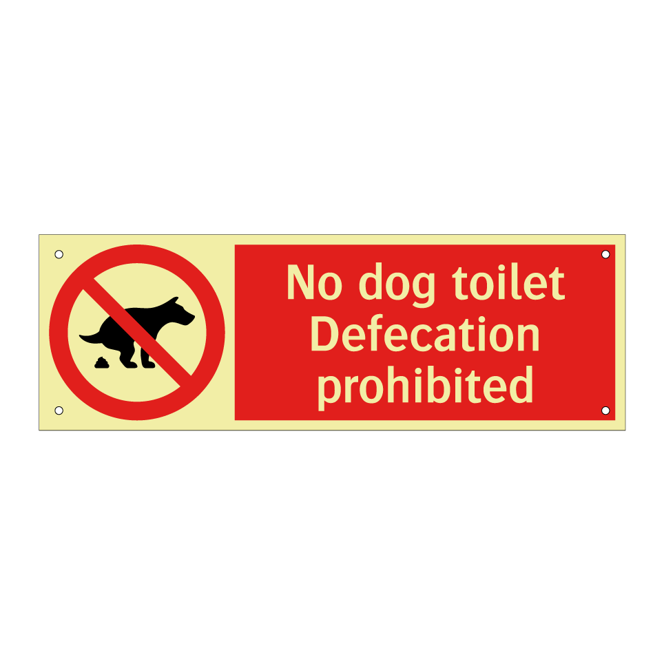 No dog toilet Defecation prohibited