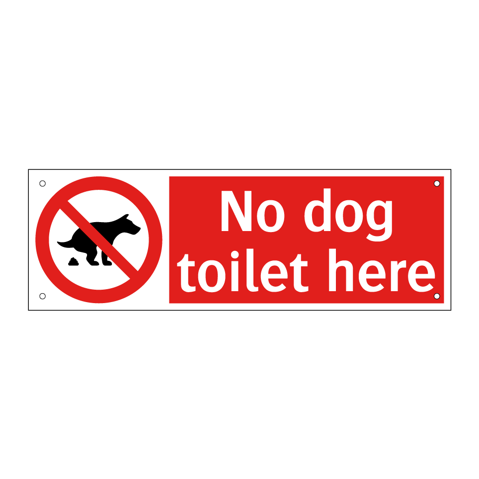 No dog toilet here