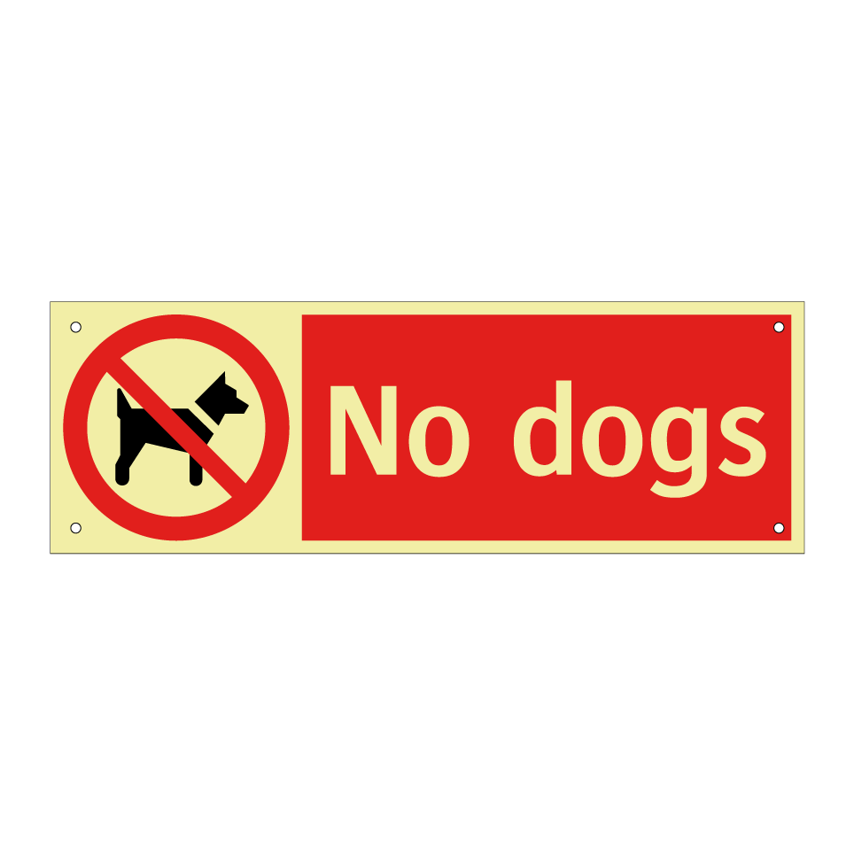 No dogs