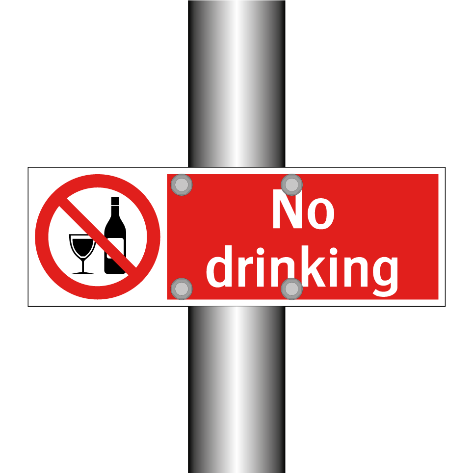 No drinking