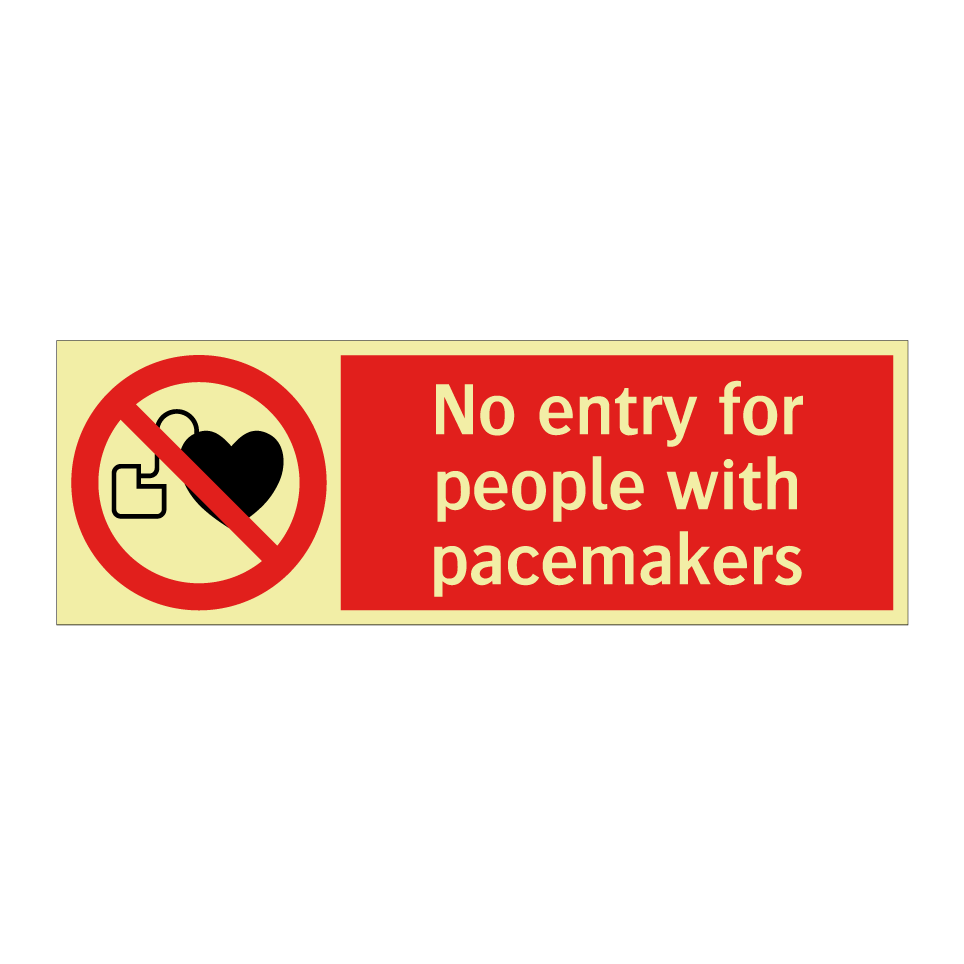 No entry for people with pacemakers