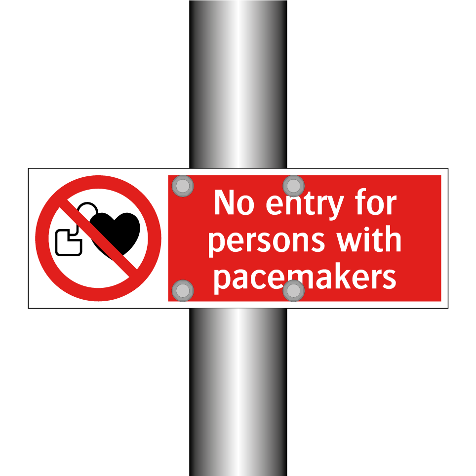 No entry for persons with pacemakers