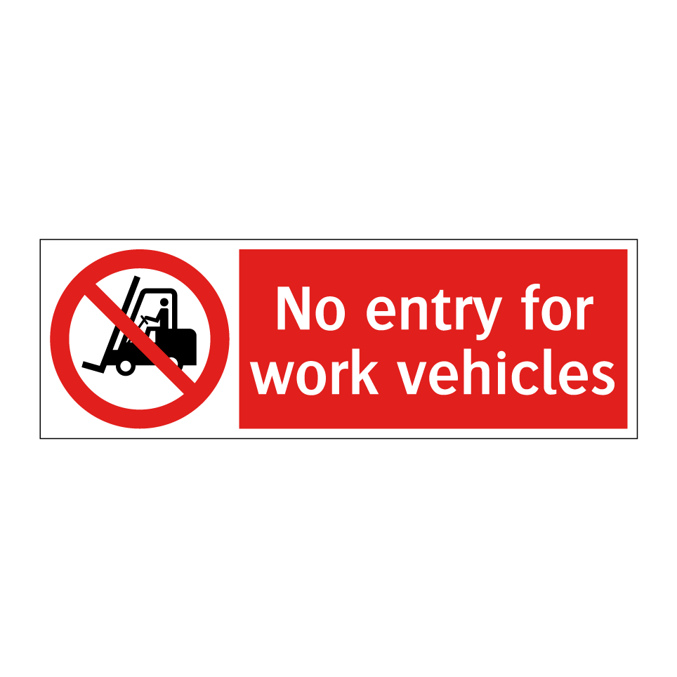 No entry for work vehicles