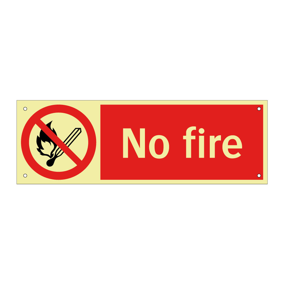 No fire