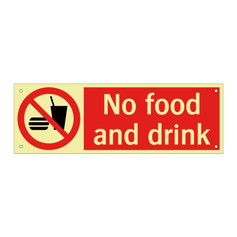 No food and drink