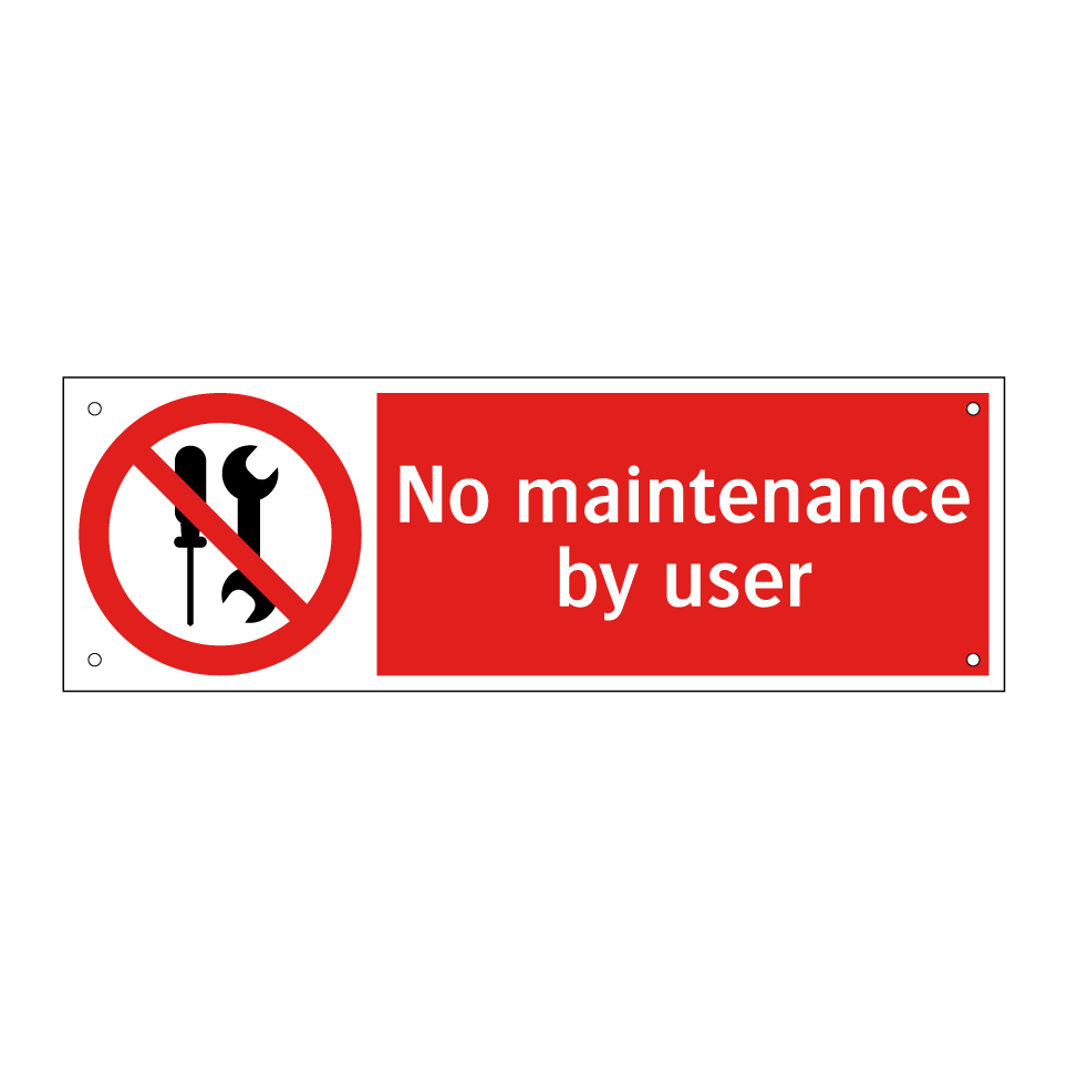 No maintenance by user