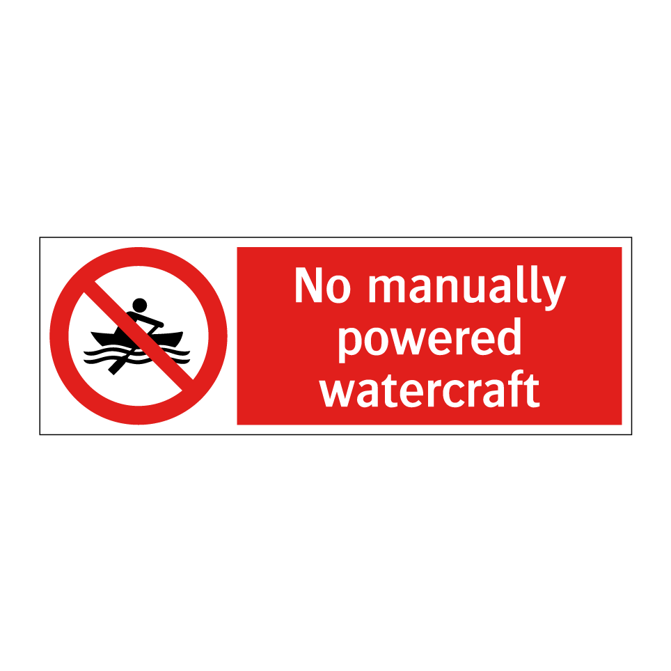 No manually powered watercraft
