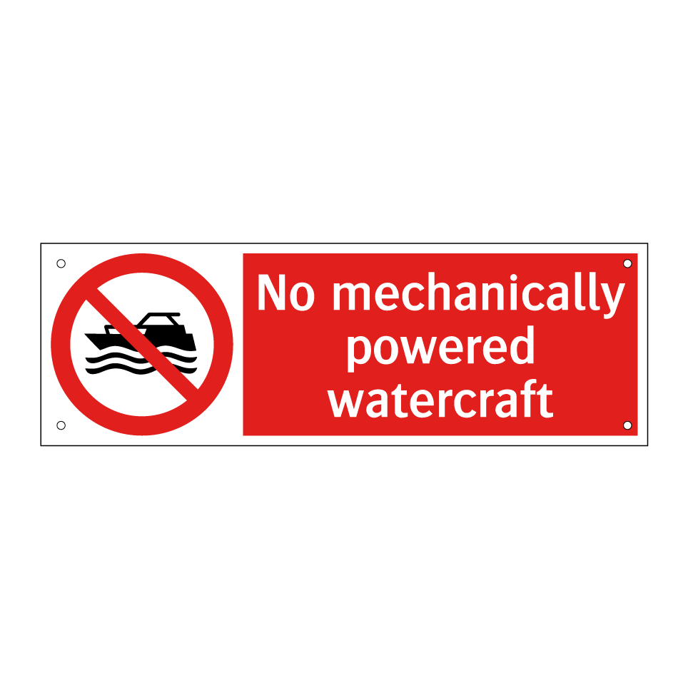 No mechanically powered watercraft
