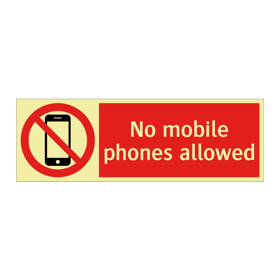 No mobile phones allowed