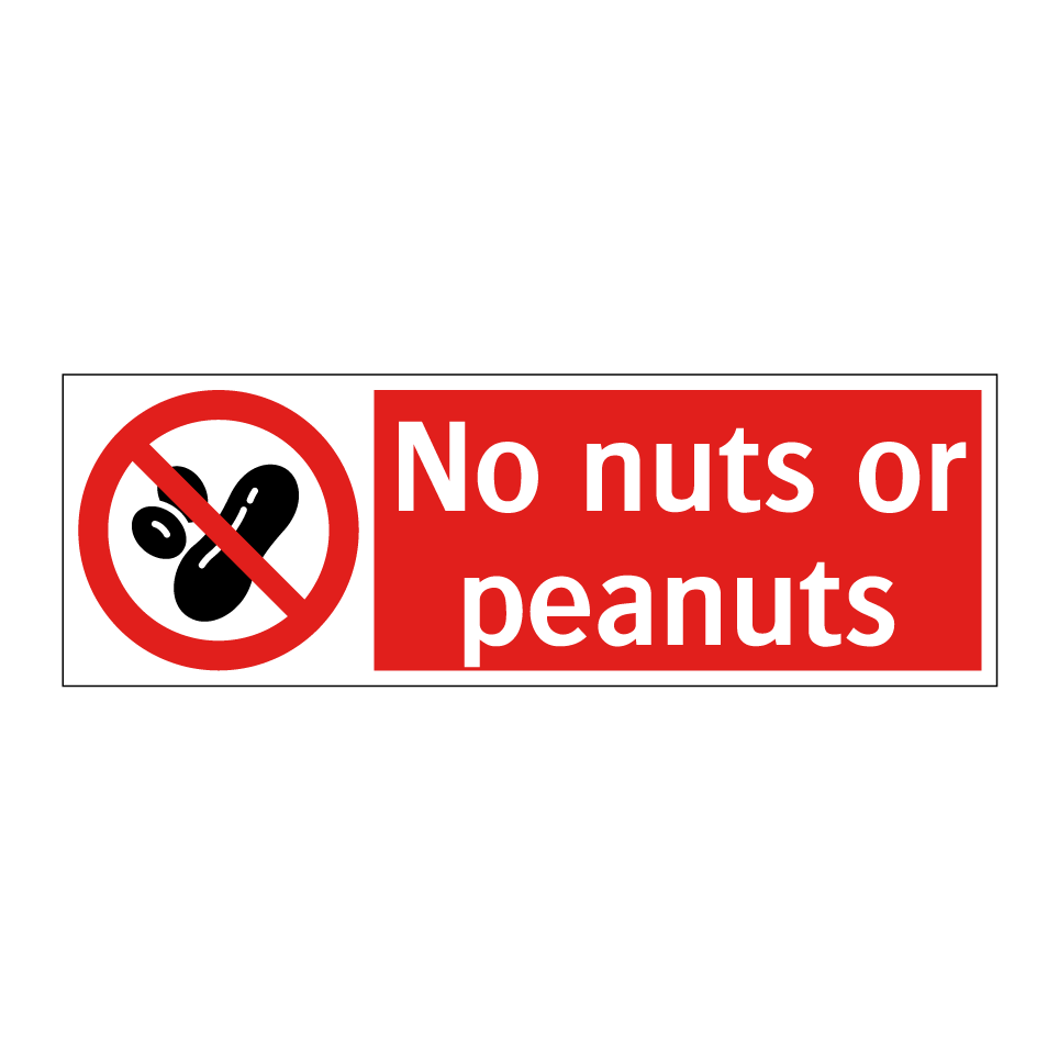 No nuts or peanuts