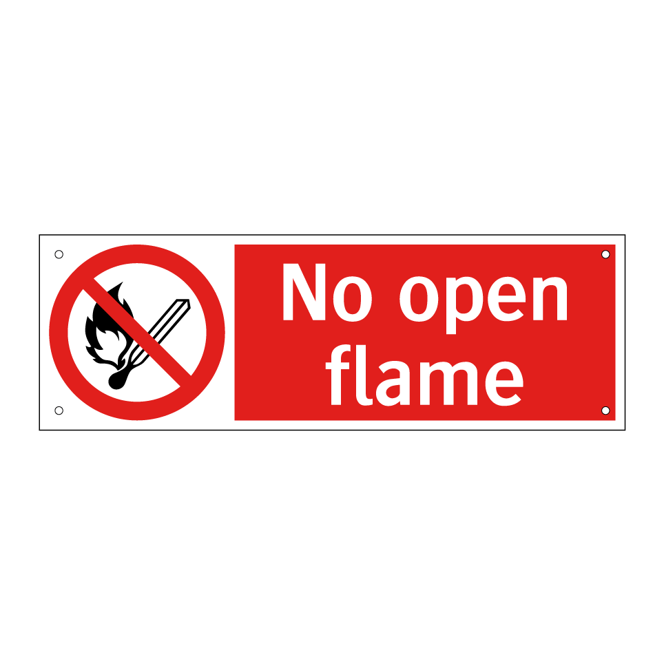 No open flame
