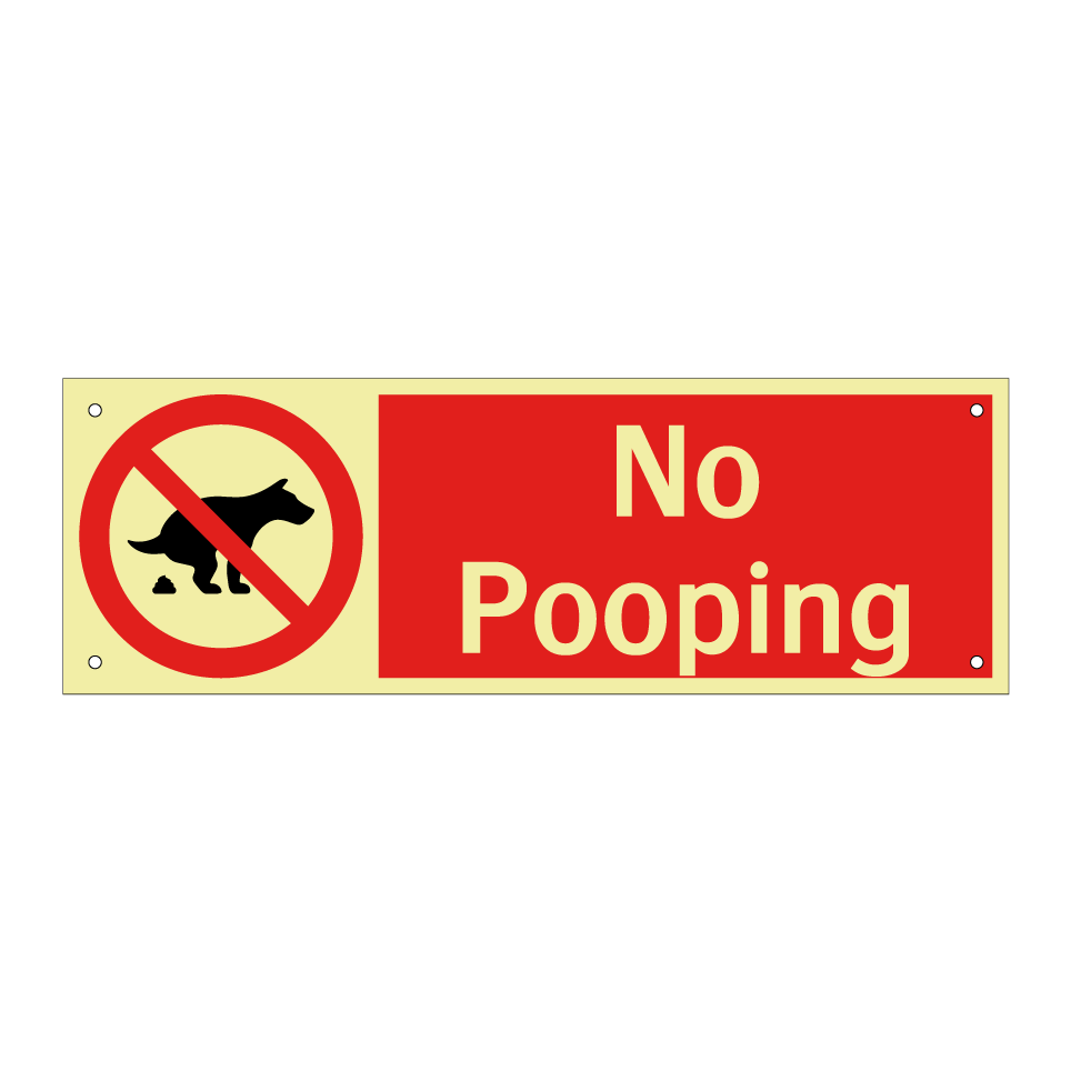 No Pooping
