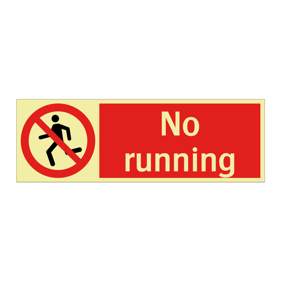 No running