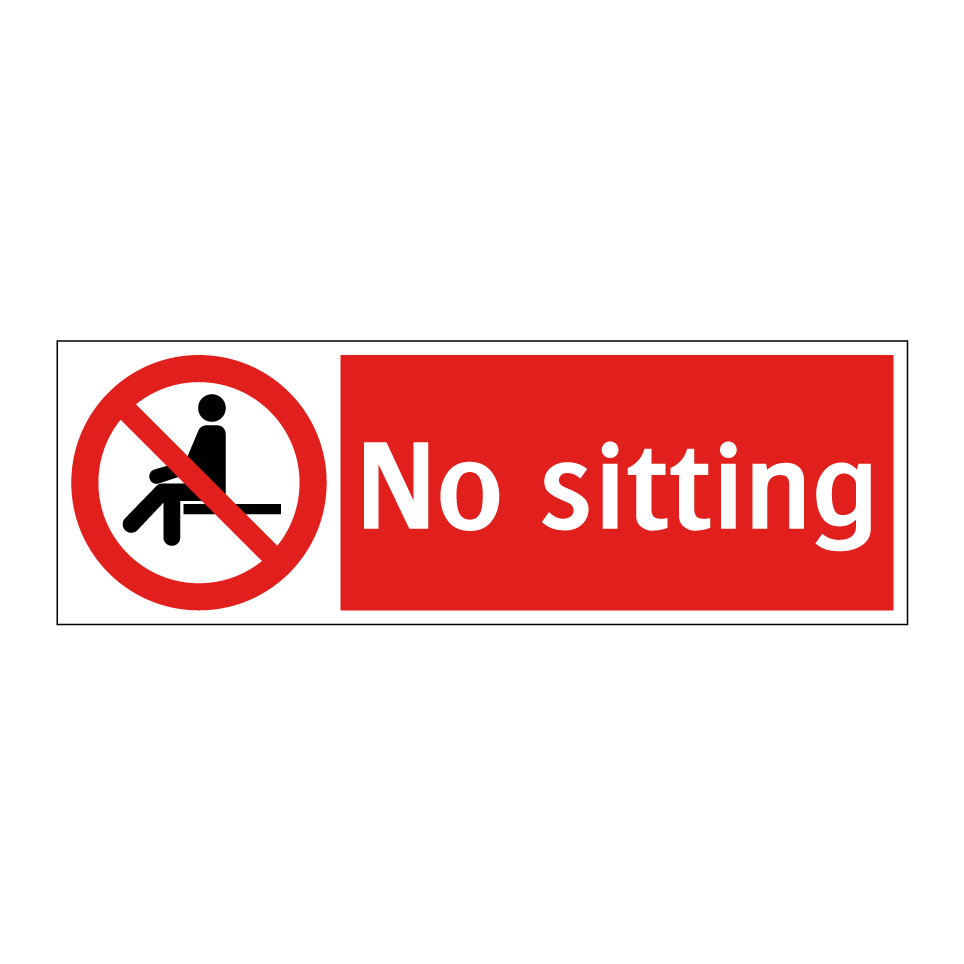 No sitting