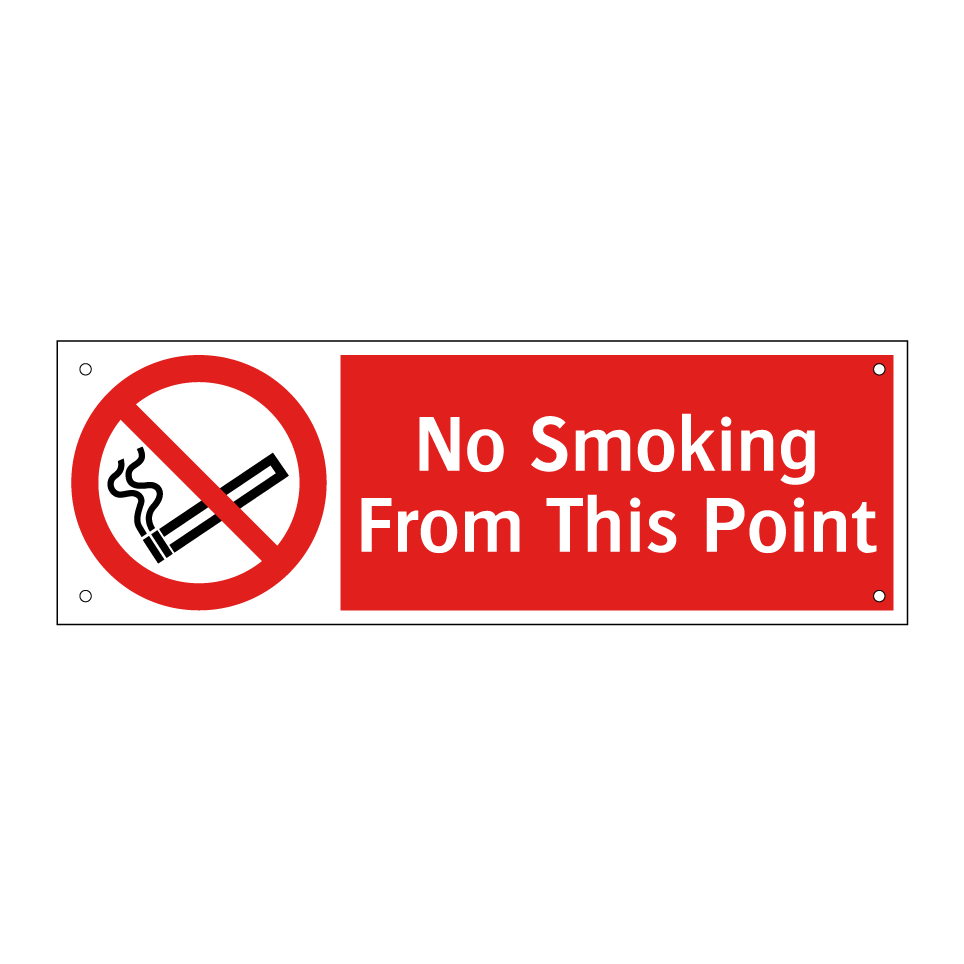 No Smoking From This Point