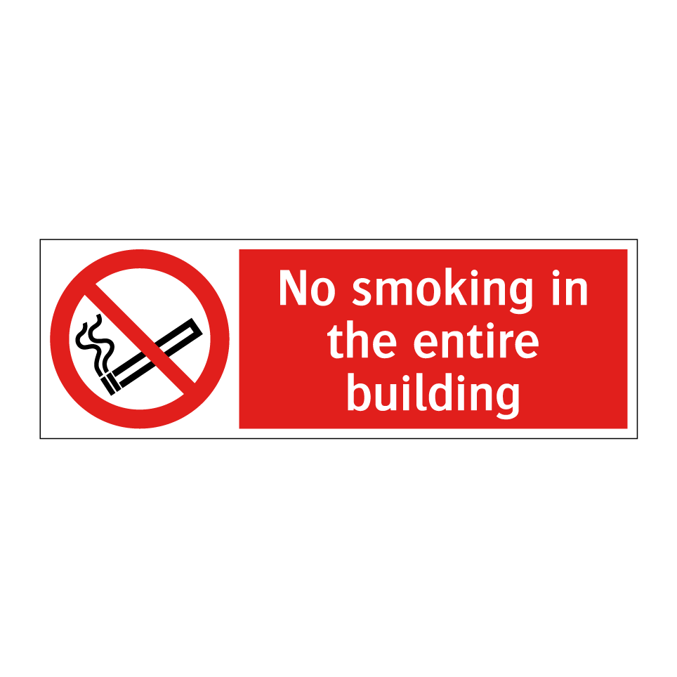 No smoking in the entire building