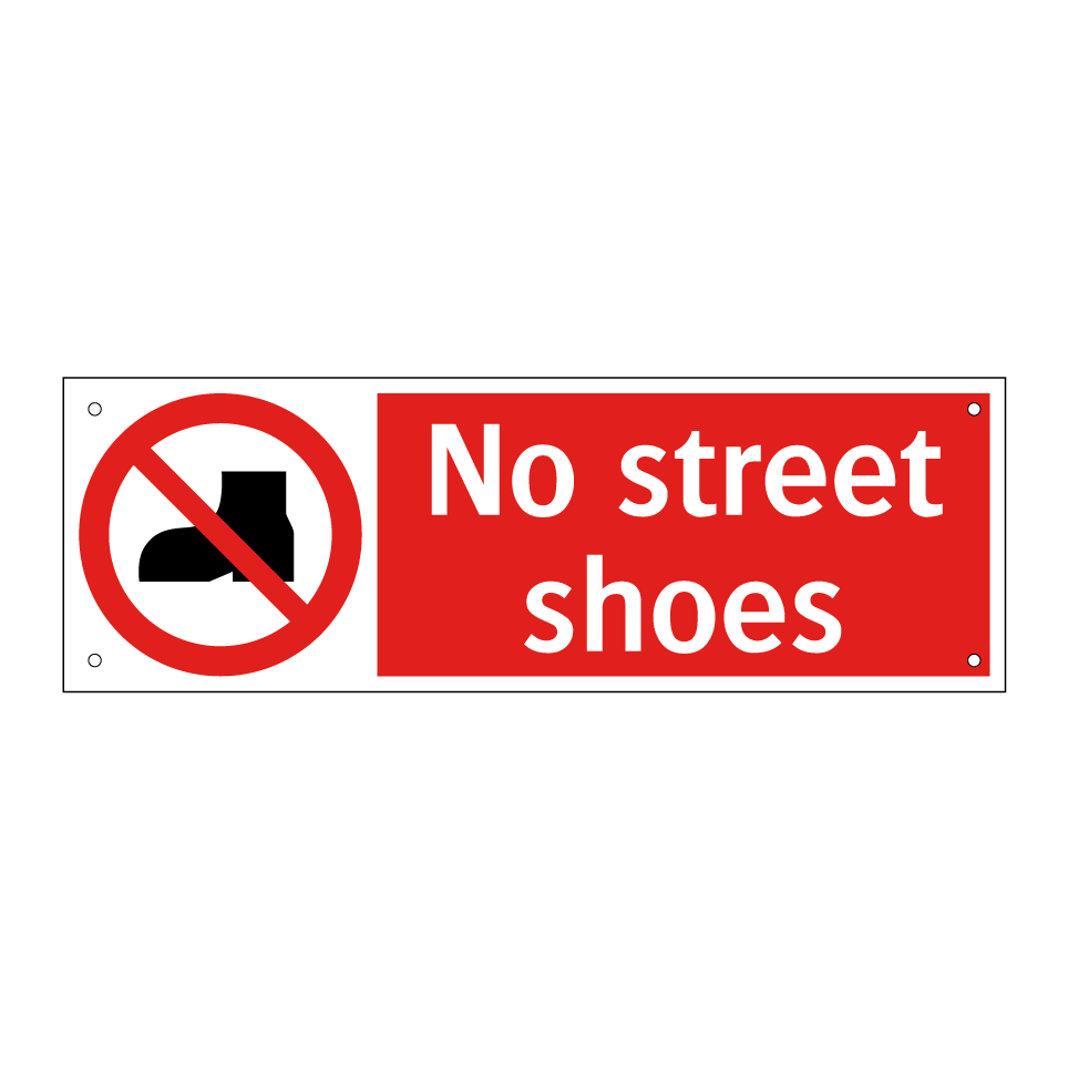 No street shoes