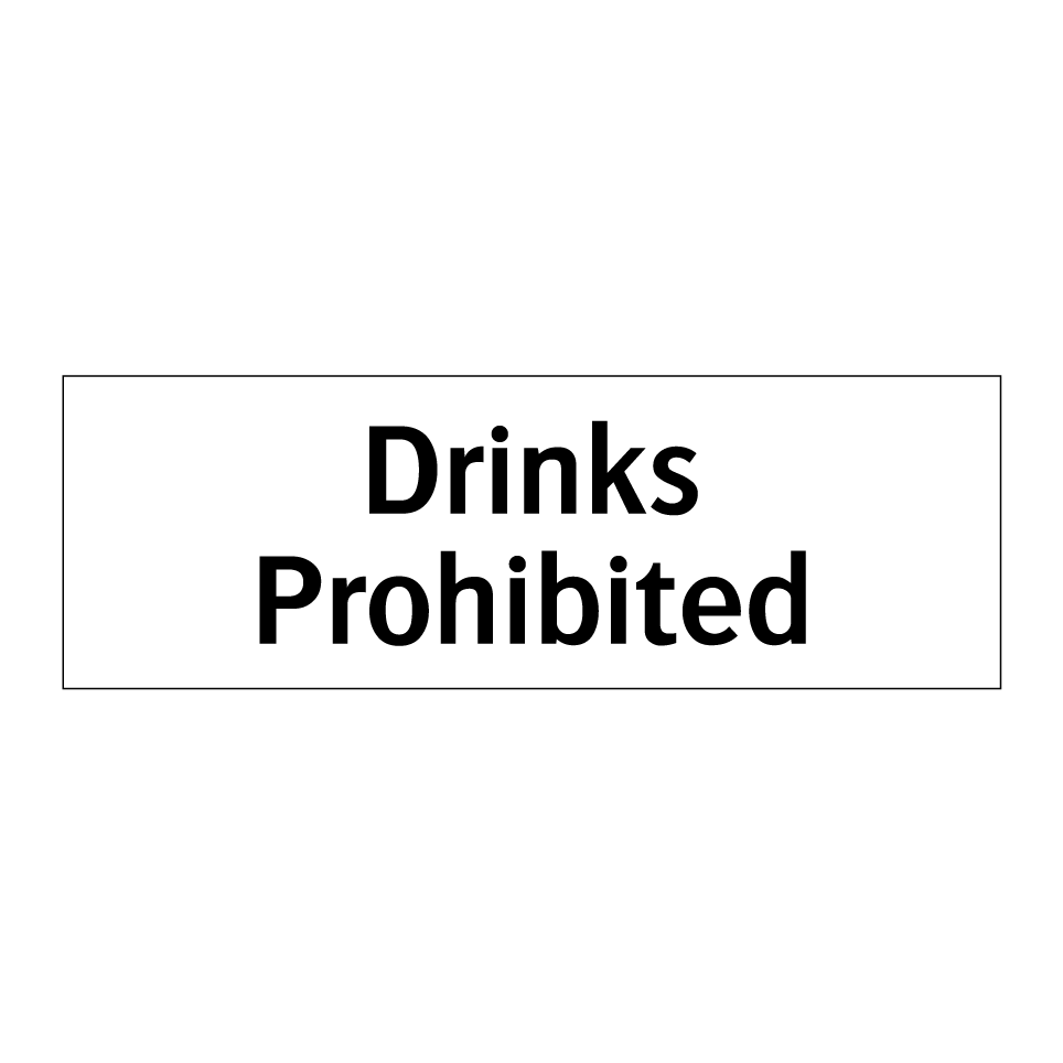 Drinks Prohibited