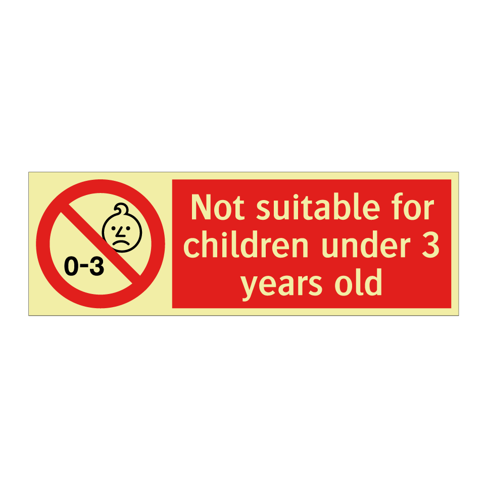 Not suitable for children under 3 years old