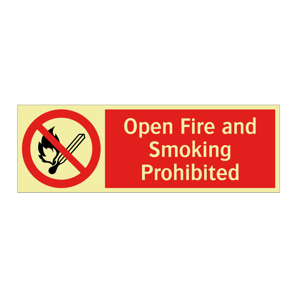 Open Fire and Smoking Prohibited