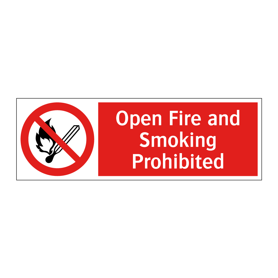 Open Fire and Smoking Prohibited