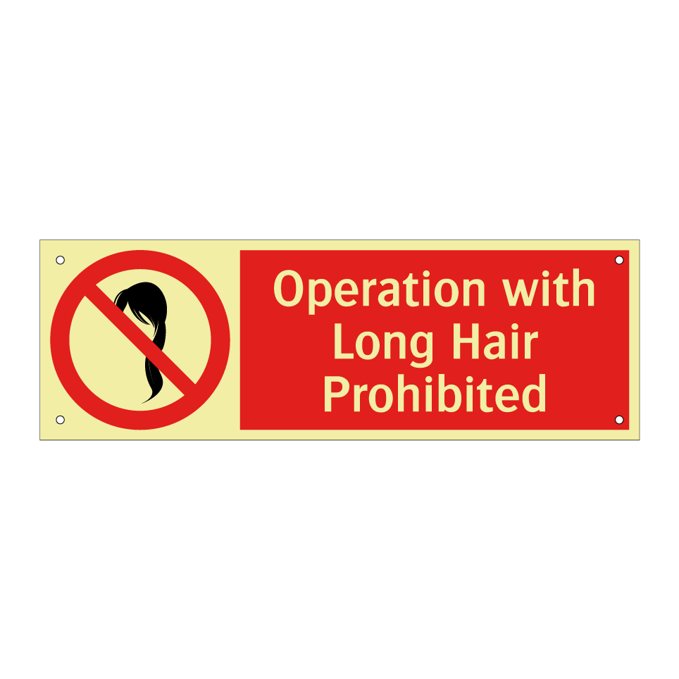 Operation with Long Hair Prohibited
