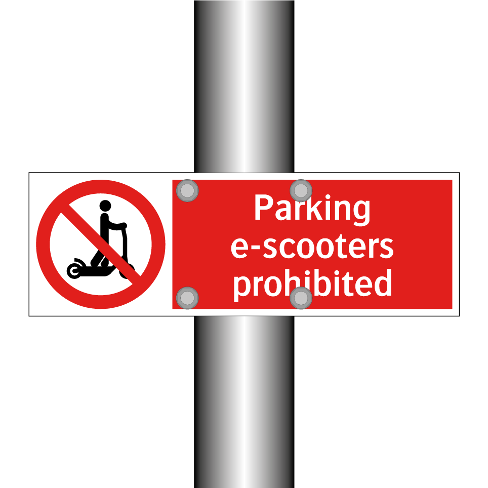 Parking e-scooters prohibited