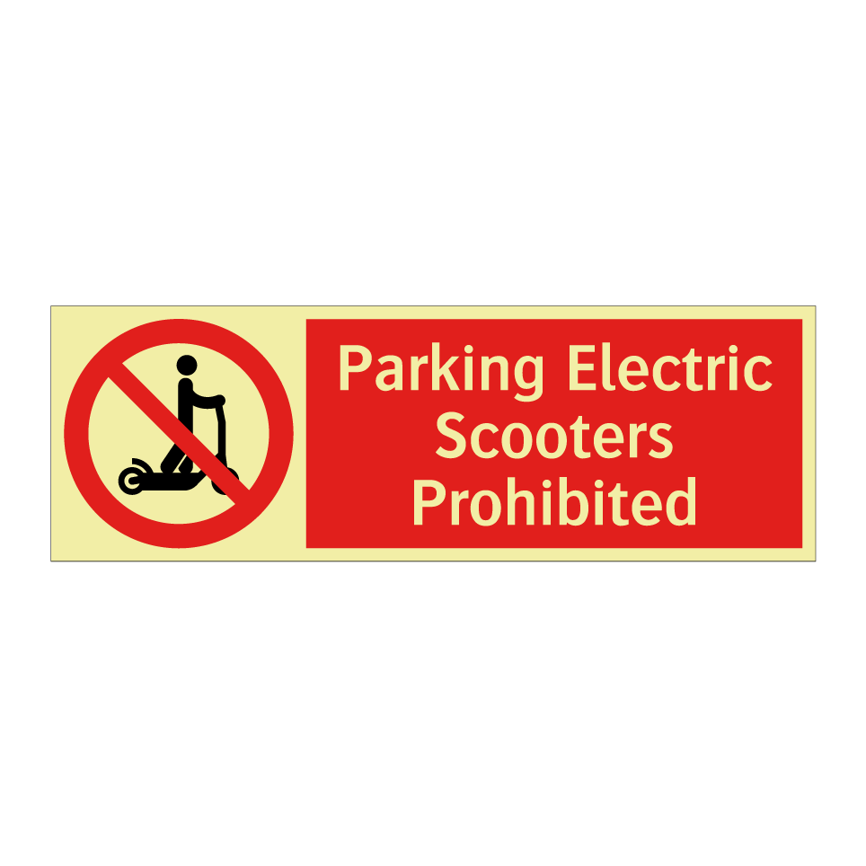 Parking Electric Scooters Prohibited