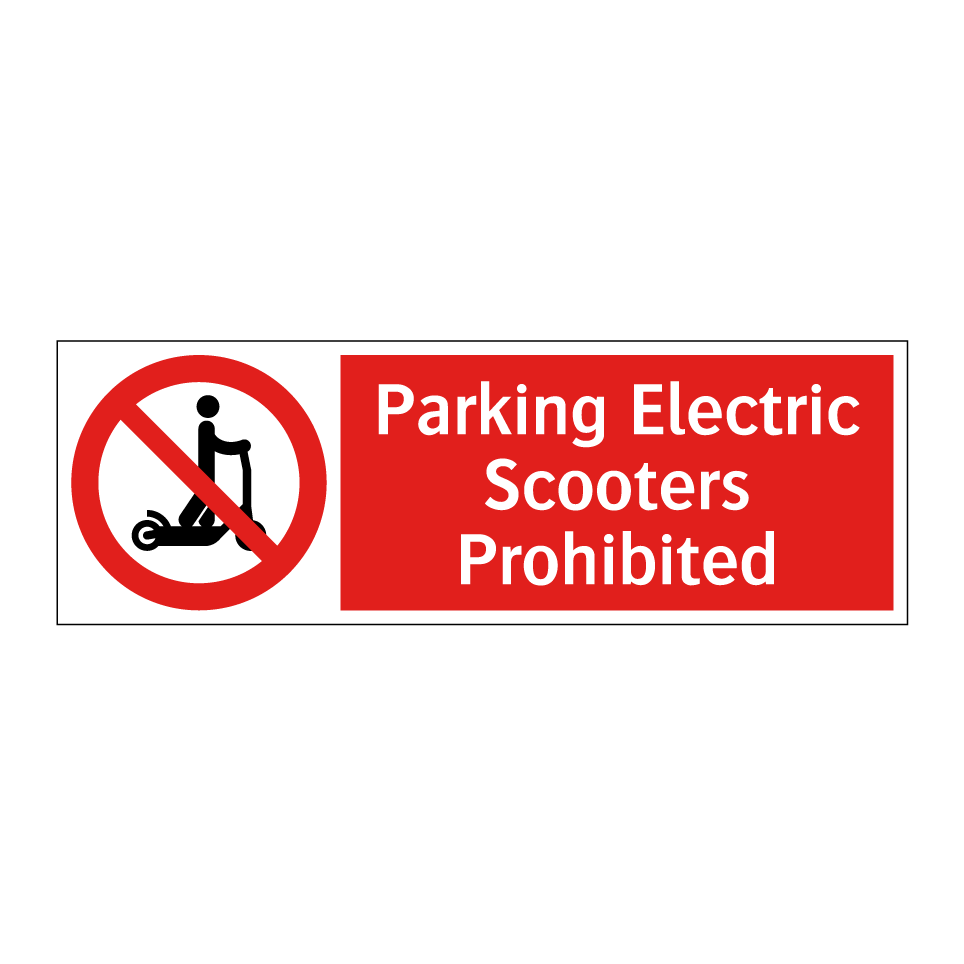 Parking Electric Scooters Prohibited