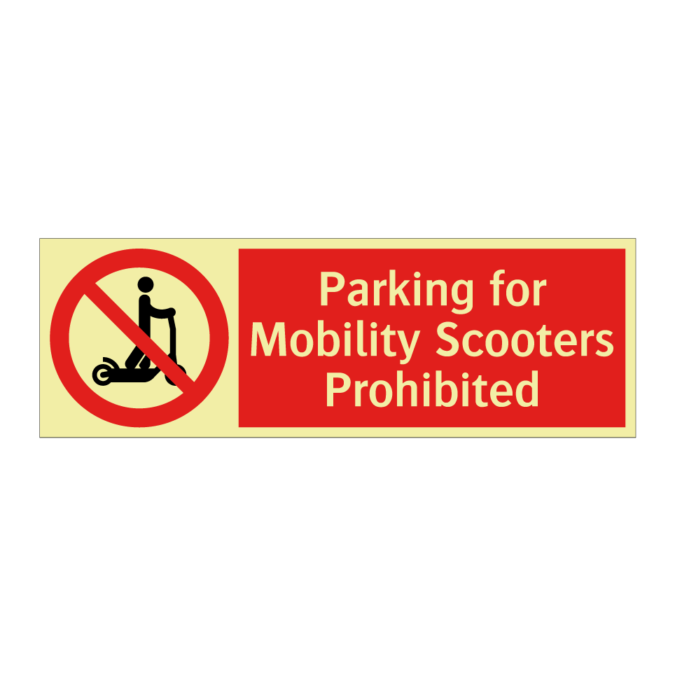 Parking for Mobility Scooters Prohibited