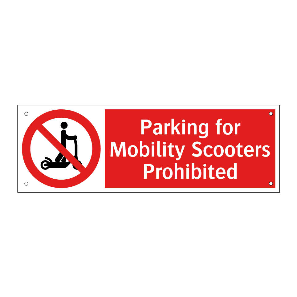 Parking for Mobility Scooters Prohibited
