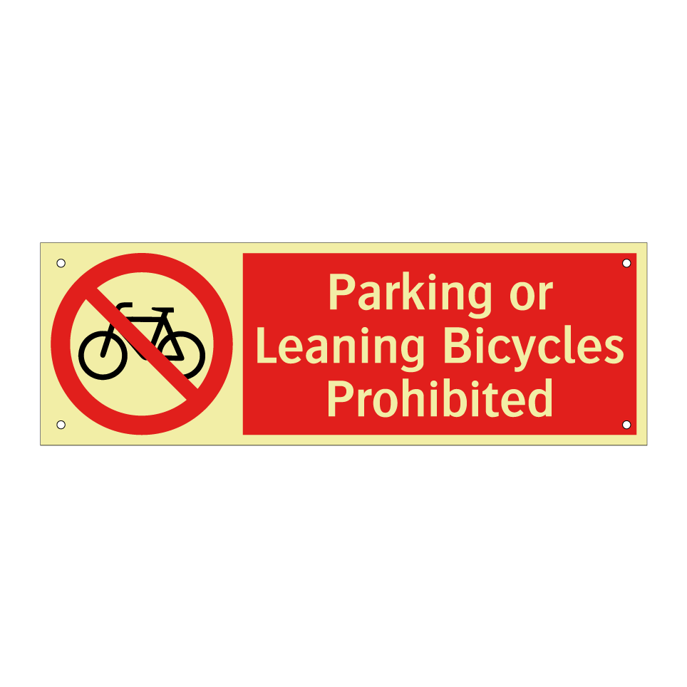 Parking or Leaning Bicycles Prohibited