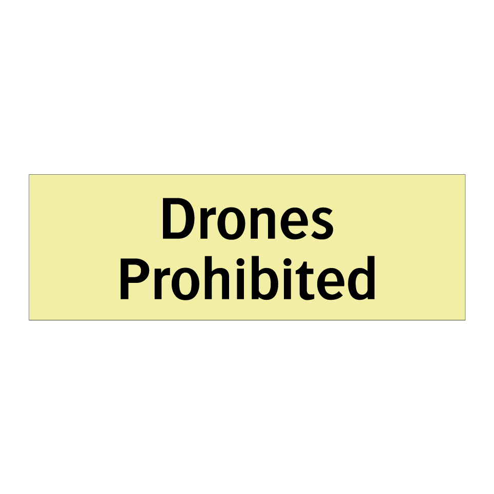 Drones Prohibited